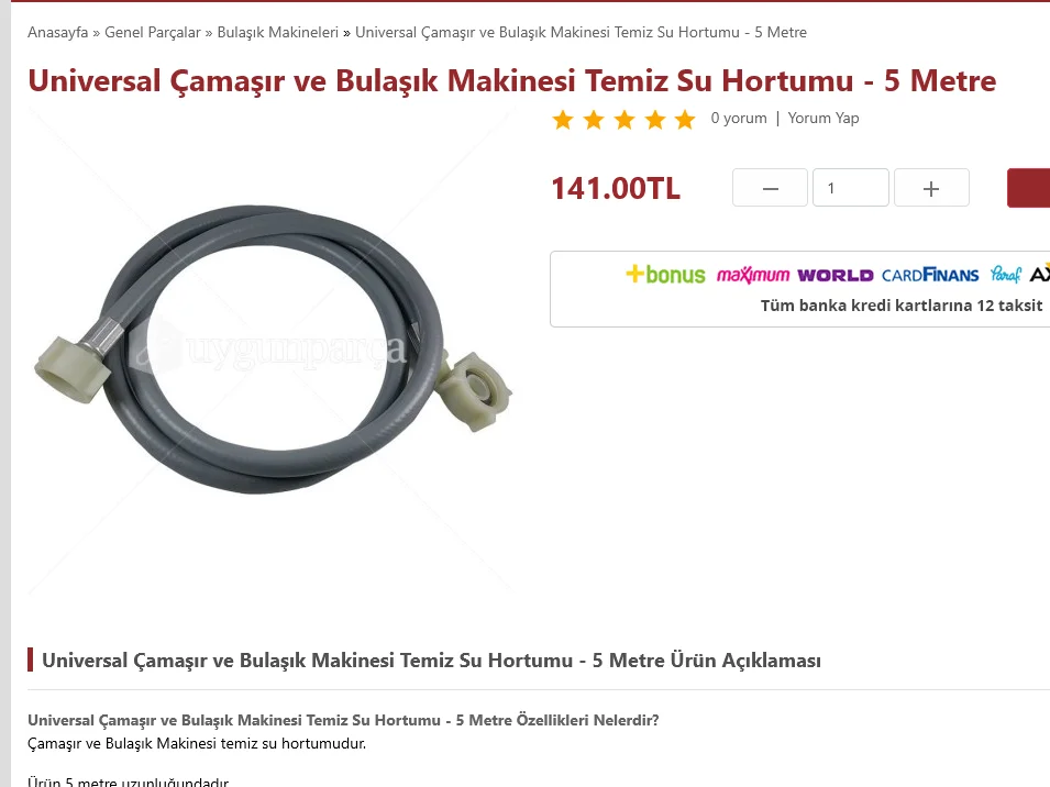 Screenshot 2026-07-03 at 02-03-39 Universal Çamaşır ve Bulaşık Makinesi Temiz Su Hortumu - 5 ...webp