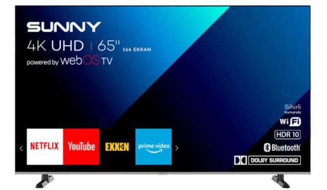 SUNNY 65FMN240 WEBOS SMART Fiyat Yorum İnceleme ve Panel Teknik Özellikleri