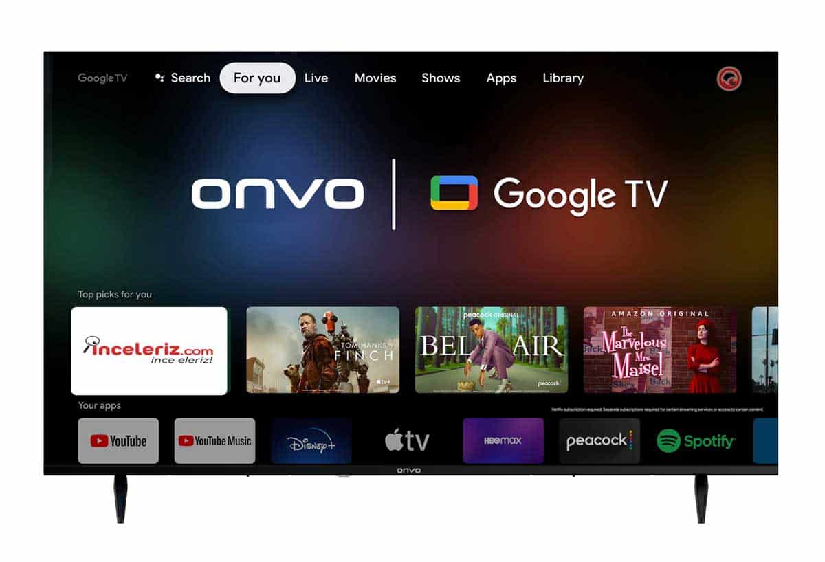 ONVO OV50F950 FRAMELESS ULTRA HD GOOGLE TV