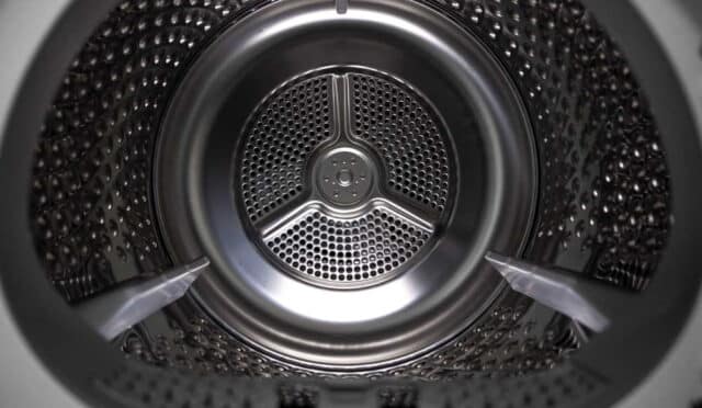 Washing dryer machine inside view of a drum.