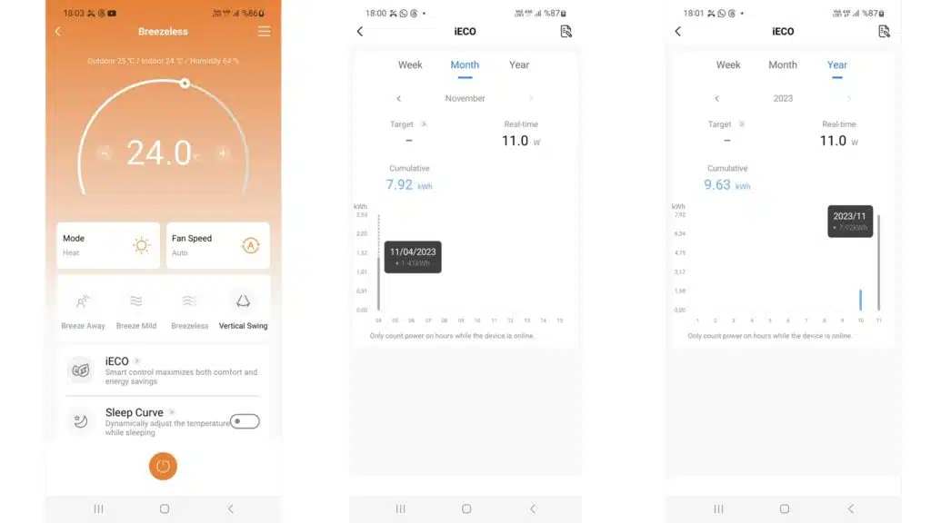 ÇİN SEGMENTİNİN EN ÜSTÜN KLİMASI * MIDEA BREEZELESS 8 | İnceleriz Bilinçli Tüketici Rehberi: Tarafsız Ürün, Yapay Zeka ve Teknoloji İncelemeleri Midea Smart Home Klima Tuketim