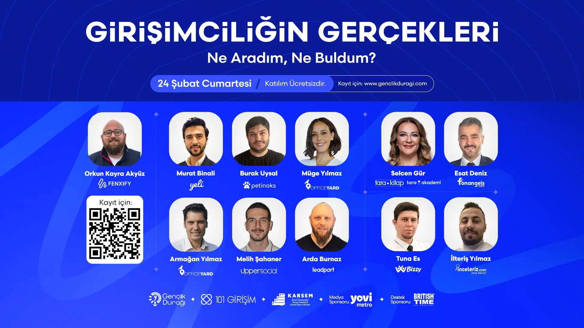 Girişimciliğin Gerçekleri: Ne Umdum? Ne Buldum? Etkinliği 24 Şubat’ta!