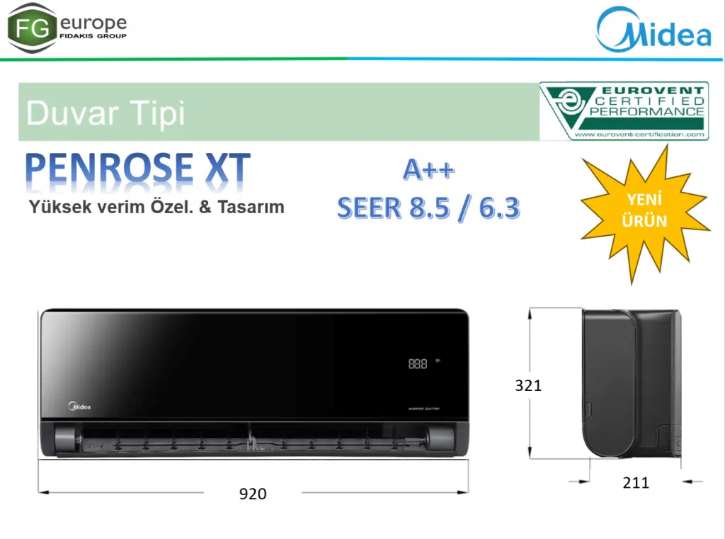 MİDEA PENROSE XT 2024 YENİ MODEL KLİMA 3 | İnceleriz Bilinçli Tüketici Rehberi: Tarafsız Ürün, Yapay Zeka ve Teknoloji İncelemeleri image 2